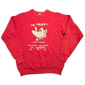 Vintage Whitey Herzog The Rat NL Champs St Louis Cardinals 82 85 87USA Large 80s